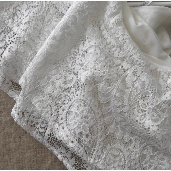 Guess Marciano Marisol Lace Bodysuit Women's Size S White Backless Sexy - Picture 3 of 6